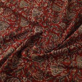 Pedana Hand Block Print Natural Dyed Cotton Kalamkari Fabric 09