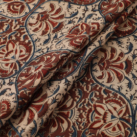 Pedana Hand Block Print Natural Dyed Cotton Kalamkari Fabric 11