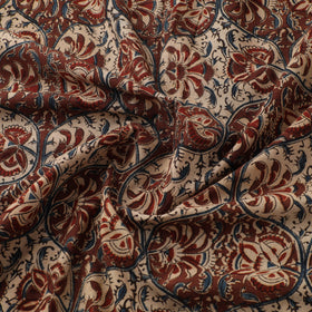 Pedana Hand Block Print Natural Dyed Cotton Kalamkari Fabric 11