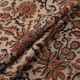 Pedana Hand Block Print Natural Dyed Cotton Kalamkari Fabric 15