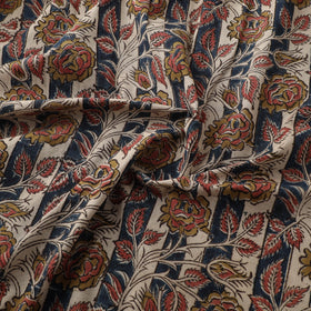 Pedana Hand Block Print Natural Dyed Cotton Kalamkari Fabric 17