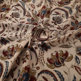 Pedana Hand Block Print Natural Dyed Cotton Kalamkari Fabric 20