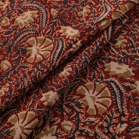Pedana Hand Block Print Natural Dyed Cotton Kalamkari Fabric 22