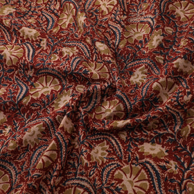 Pedana Hand Block Print Natural Dyed Cotton Kalamkari Fabric 22
