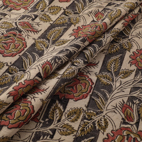 Pedana Hand Block Print Natural Dyed Cotton Kalamkari Fabric 23