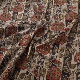 Pedana Hand Block Print Natural Dyed Cotton Kalamkari Fabric 23