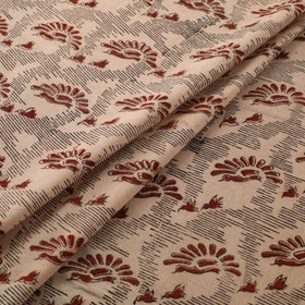 Pedana Hand Block Print Natural Dyed Cotton Kalamkari Fabric 25