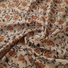 Pedana Hand Block Print Natural Dyed Cotton Kalamkari Fabric 28