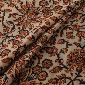 Pedana Hand Block Print Natural Dyed Cotton Kalamkari Fabric 30