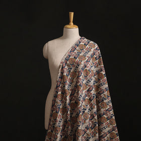 Pedana Hand Block Print Natural Dyed Cotton Kalamkari Fabric 17