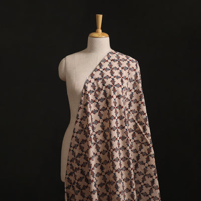 Pedana Hand Block Print Natural Dyed Cotton Kalamkari Fabric 16