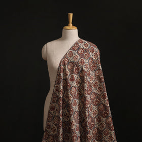 Pedana Hand Block Print Natural Dyed Cotton Kalamkari Fabric 11