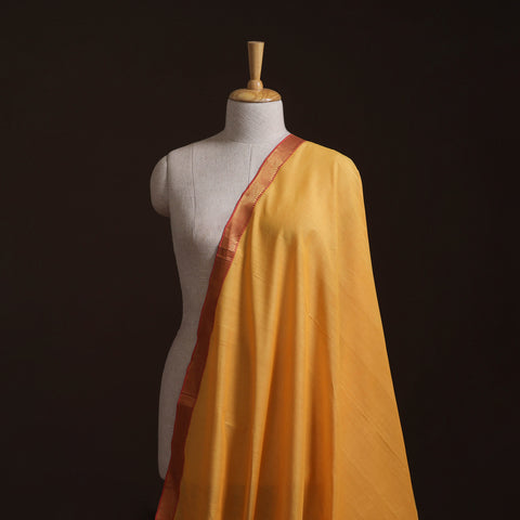 Handloom Mangalagiri Cotton Fabric with Nizam Zari Border 03