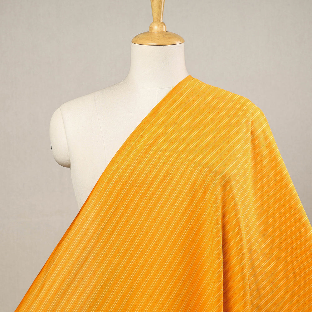 Yellow - Prewashed Cotton Jacquard Fabric 16