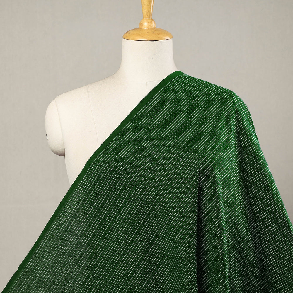 Dark Green - Prewashed Cotton Jacquard Fabric 13