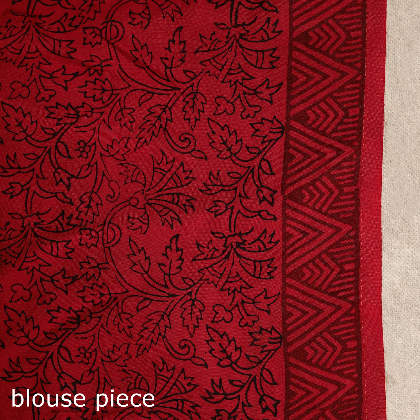 Red - natural dyed dola silk bagh saree with zari border 25