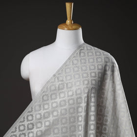  Pure Banarasi Handwoven Cutwork Buti Cotton Fabric Online at iTokri.com