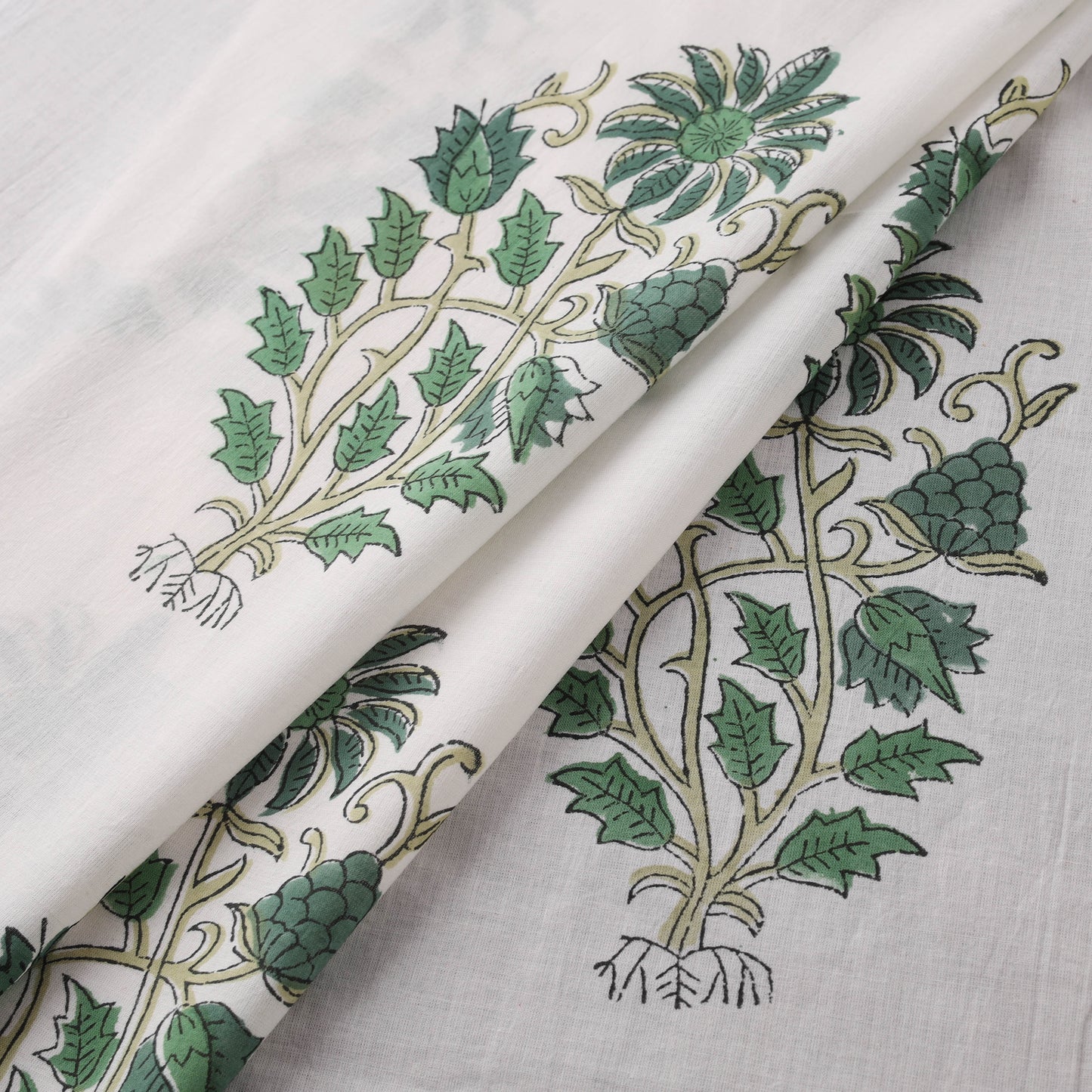 Sanganeri Hand Block Print Cotton Fabric 15