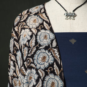 Jacquard Woven Cotton 2pc Unstitched Dress Material Kurta Set with Jewellery 23