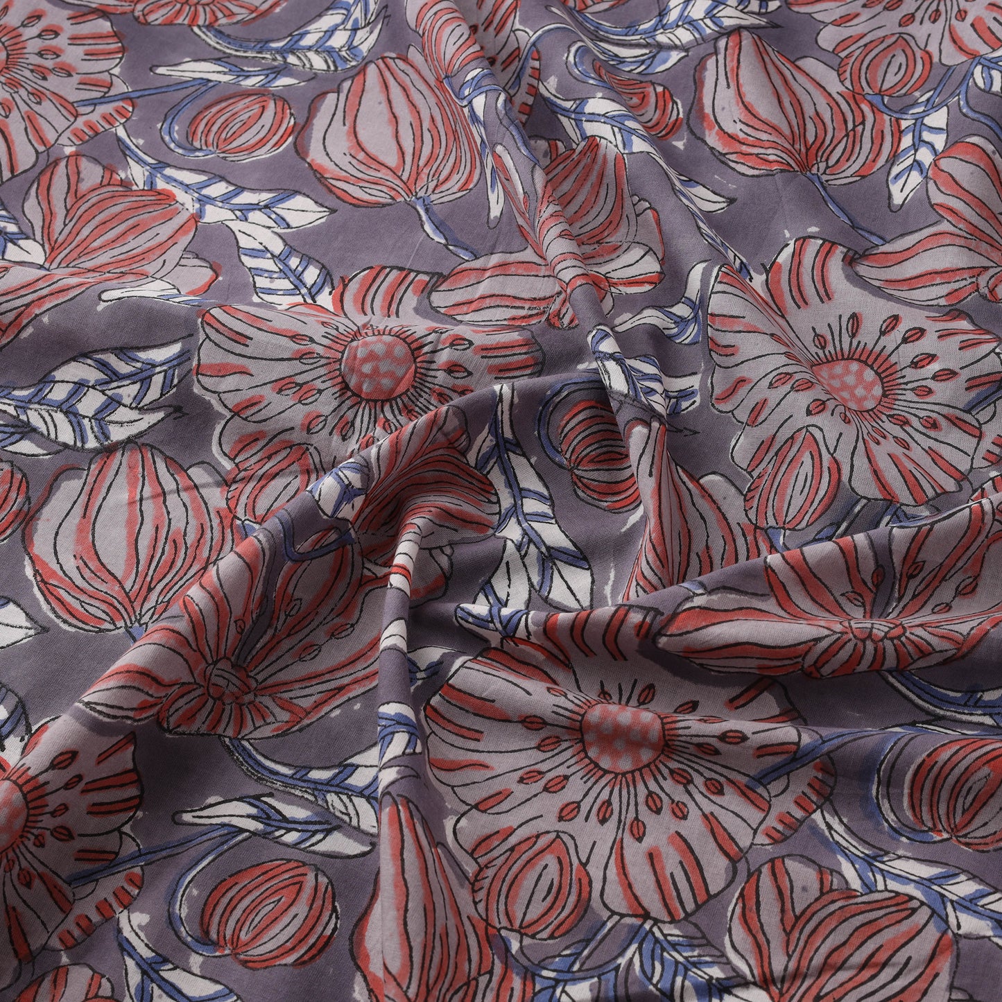 Sanganeri Hand Block Print Cotton Fabric 16