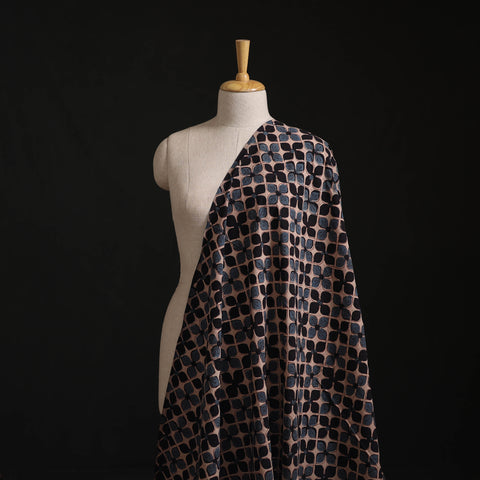 Kutch Hand Block Ajrakh Print Natural Dyed Cotton Fabric 49