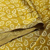 block printed silk fabric