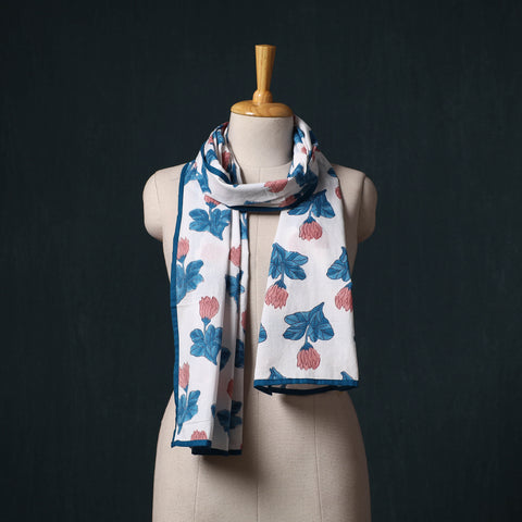 Hand Block Print Cotton Sanganeri Stole 19