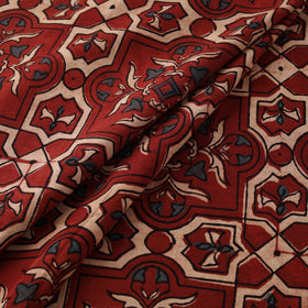 Kutch Hand Block Ajrakh Print Natural Dyed Cotton Fabric 27