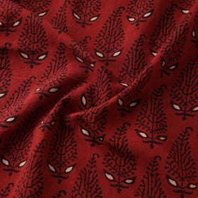 Kutch Hand Block Ajrakh Print Natural Dyed Cotton Fabric 31