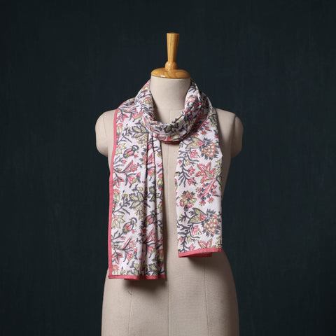 Hand Block Print Cotton Sanganeri Stole 24