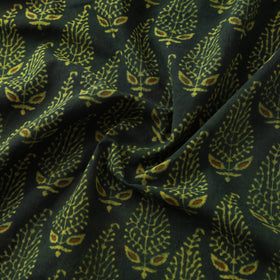 Kutch Hand Block Ajrakh Print Natural Dyed Cotton Fabric 34