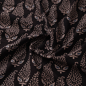 Kutch Hand Block Ajrakh Print Natural Dyed Cotton Fabric 35