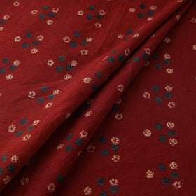 Kutch Hand Block Ajrakh Print Natural Dyed Cotton Fabric 37