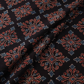 Kutch Hand Block Ajrakh Print Natural Dyed Cotton Fabric 38