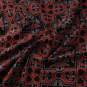 Kutch Hand Block Ajrakh Print Natural Dyed Cotton Fabric 39
