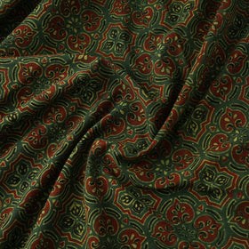 Kutch Hand Block Ajrakh Print Natural Dyed Cotton Fabric 40