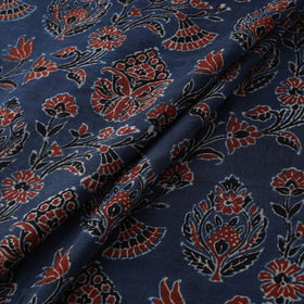 Kutch Hand Block Ajrakh Print Natural Dyed Cotton Fabric 45