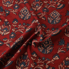 Kutch Hand Block Ajrakh Print Natural Dyed Cotton Fabric 47