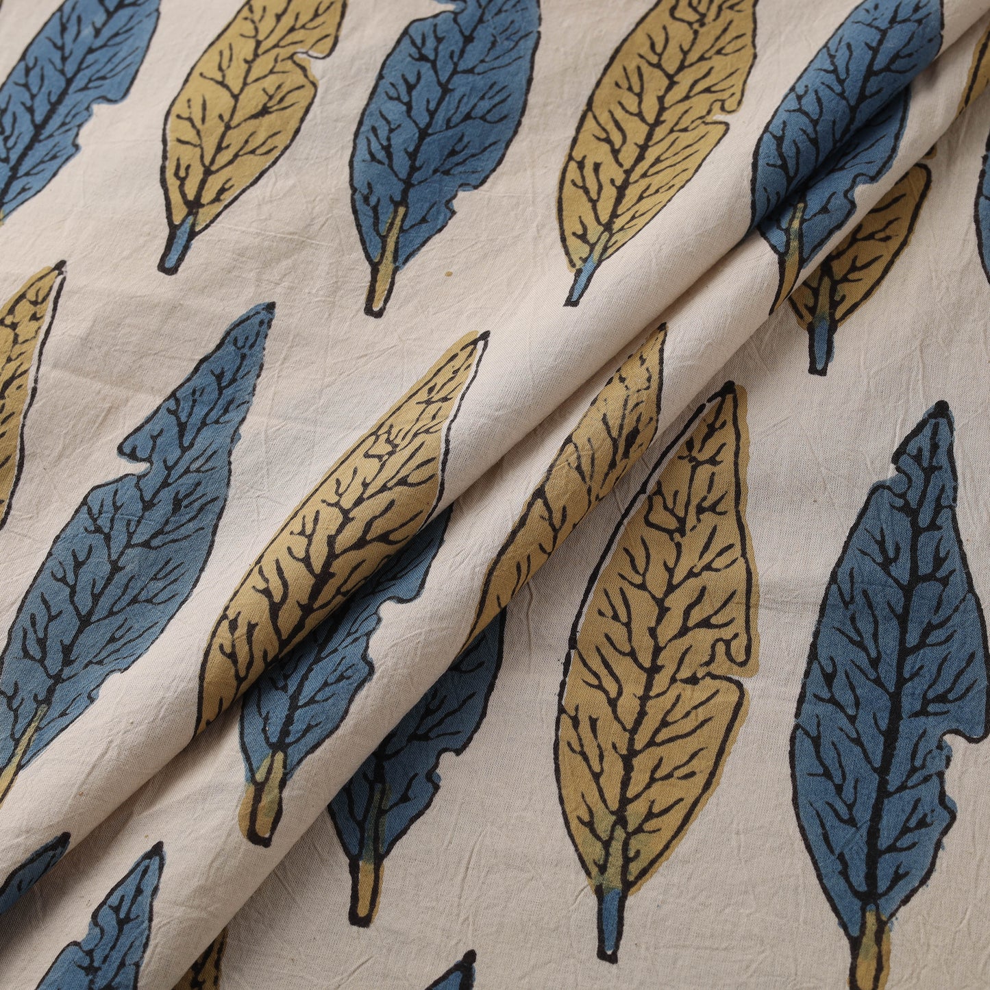 Kutch Hand Block Ajrakh Print Natural Dyed Cotton Fabric 54