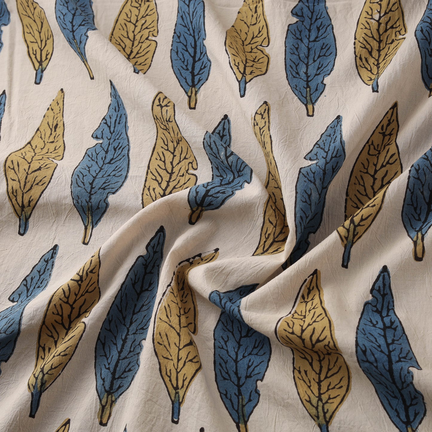 Kutch Hand Block Ajrakh Print Natural Dyed Cotton Fabric 54