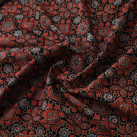 Kutch Hand Block Ajrakh Print Natural Dyed Cotton Fabric 55