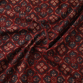 Kutch Hand Block Ajrakh Print Natural Dyed Cotton Fabric 56