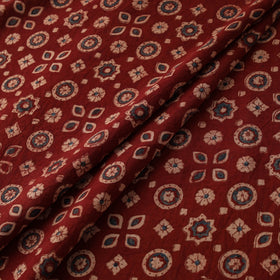 Kutch Hand Block Ajrakh Print Natural Dyed Cotton Fabric 57