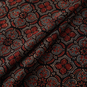 Kutch Hand Block Ajrakh Print Natural Dyed Cotton Fabric 59