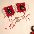  Handmade Bead & Stone Work Jute Rakhi (Set of 2)