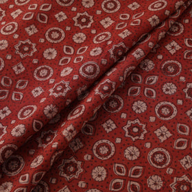 Kutch Hand Block Ajrakh Print Natural Dyed Cotton Fabric 62