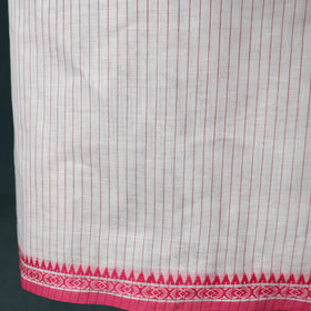 White - Kandangi Chettinad Cotton 2pc Unstitched Dress Material Kurta Set 13