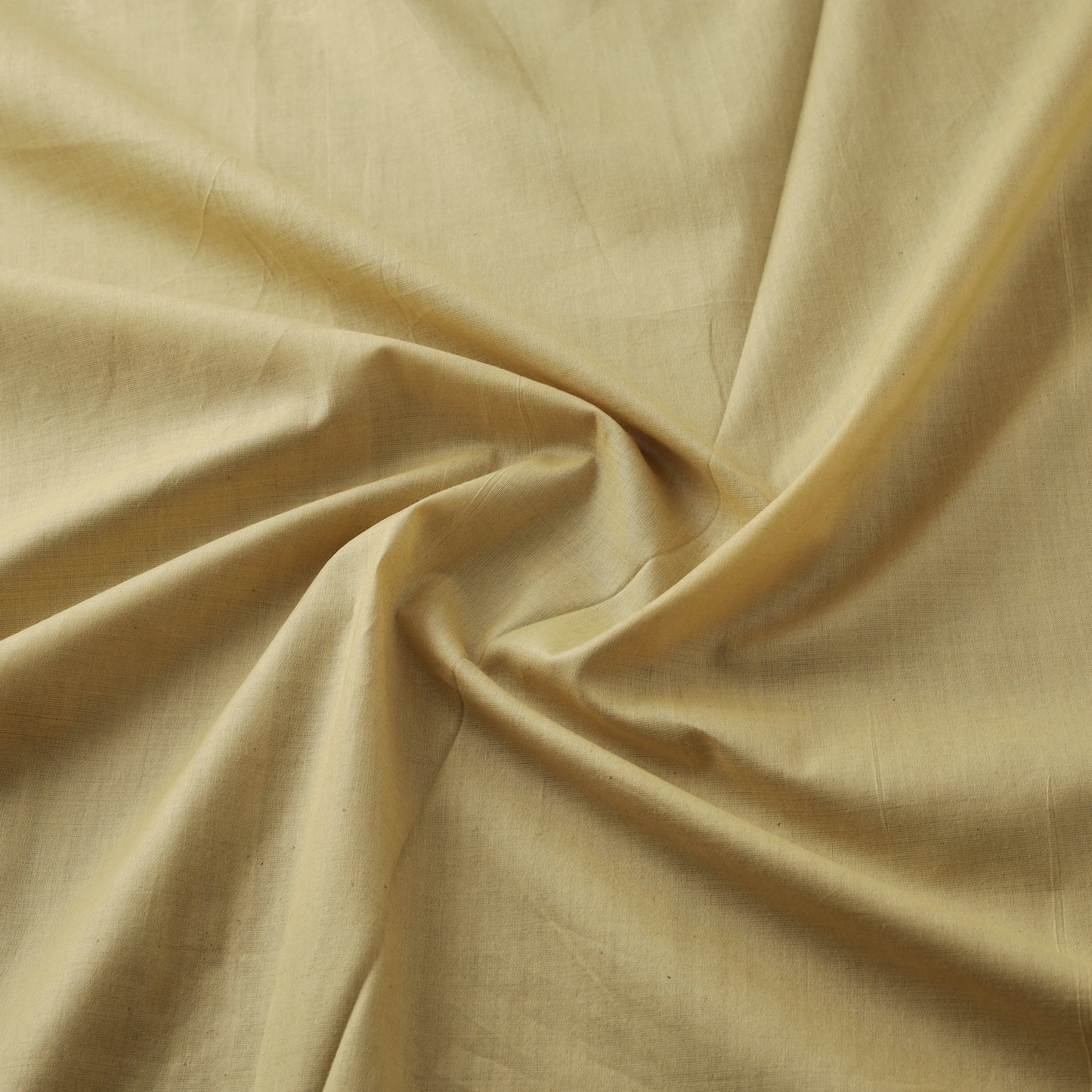 Yellow - Turmeric Balaramapuram Handloom Organic Cotton Fabric 01