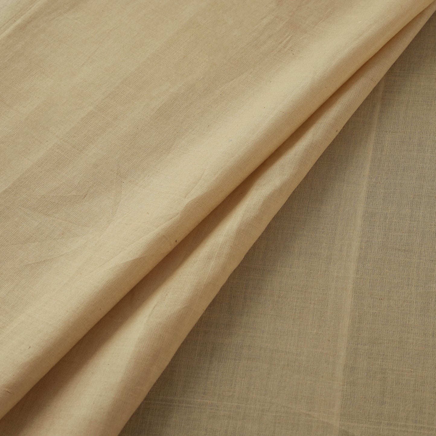 Beige - Neem Balaramapuram Handloom Organic Cotton Fabric 02