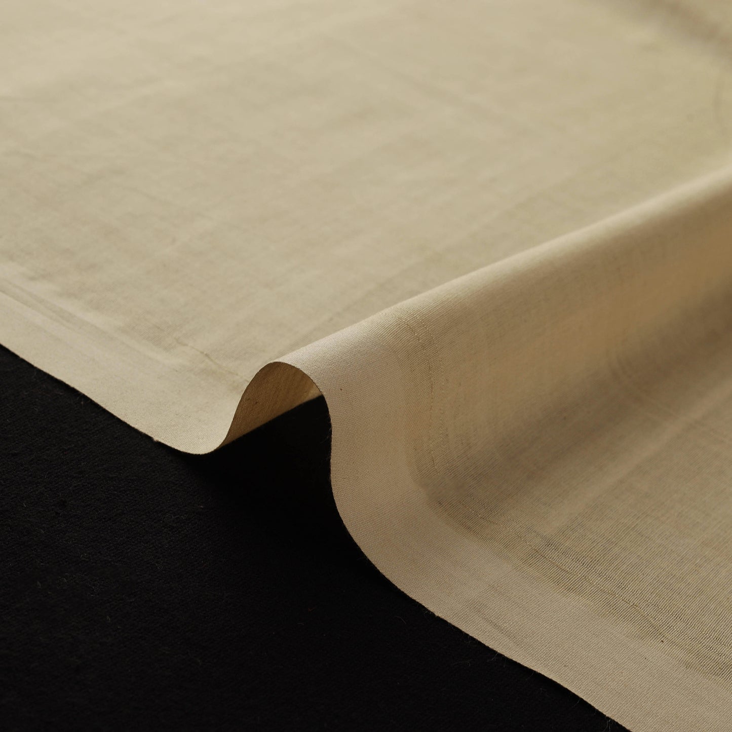 Beige - Neem Balaramapuram Handloom Organic Cotton Fabric 02